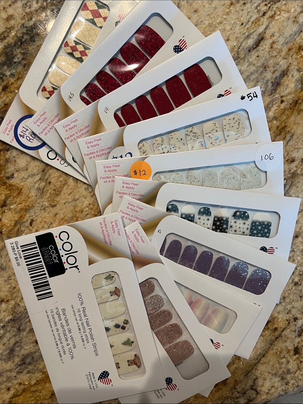Lot - 190 sets of Color Street Nail Strips - Picture 13 of 16